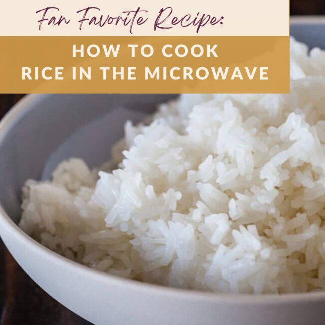 how to cook rice in the microwave ad