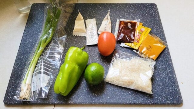 HelloFresh Mexican Bowl Ingredients