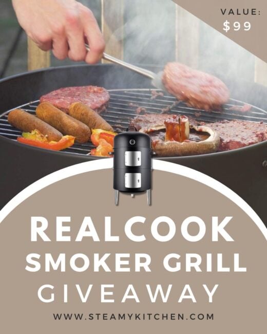 Realcook Vertical Charcoal Smoker GiveawayEnds in 74 days.