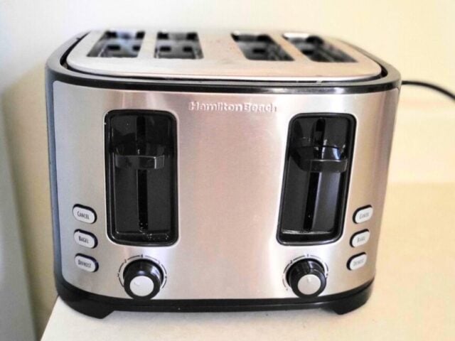 Front of the toaster