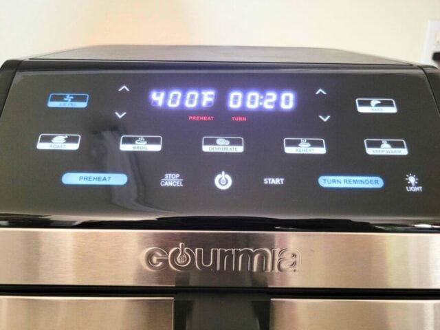 gourmia air fryer lcd screen