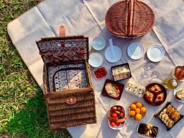 picnic basket spread