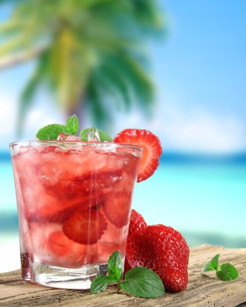 summer strawberry mocktail