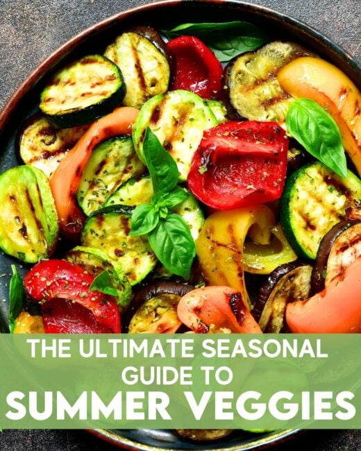 seasonal summer veggies list