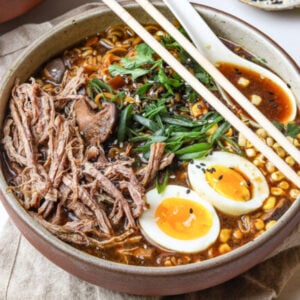 Beef Ramen Noodle Bowl