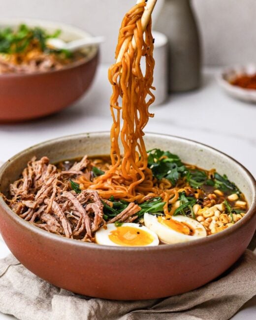 Easy Beef Ramen Noodle Bowl Recipe