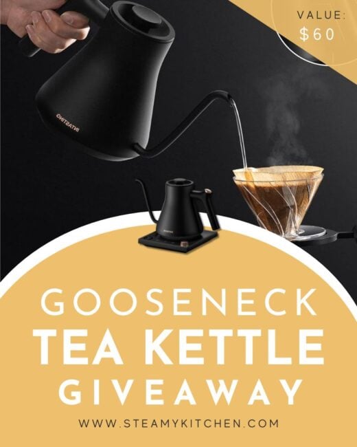 Gooseneck Tea Kettle GiveawayEnds in 80 days.