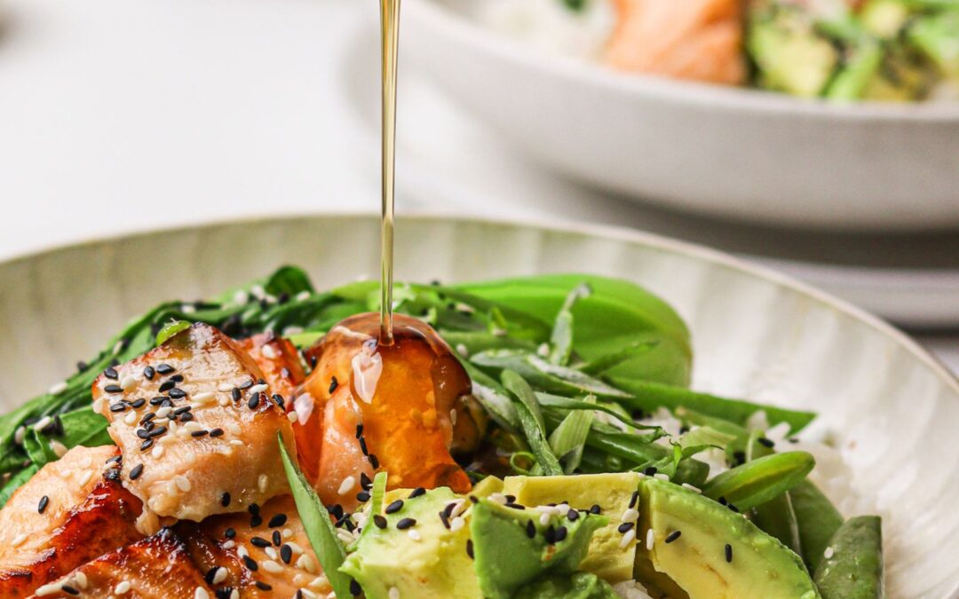 Hot Honey Crispy Salmon Bowl Recipe