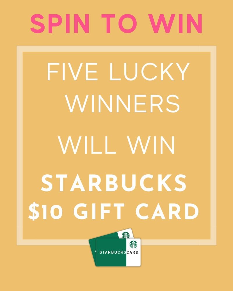 fall love starbucks gift card instant win five winners