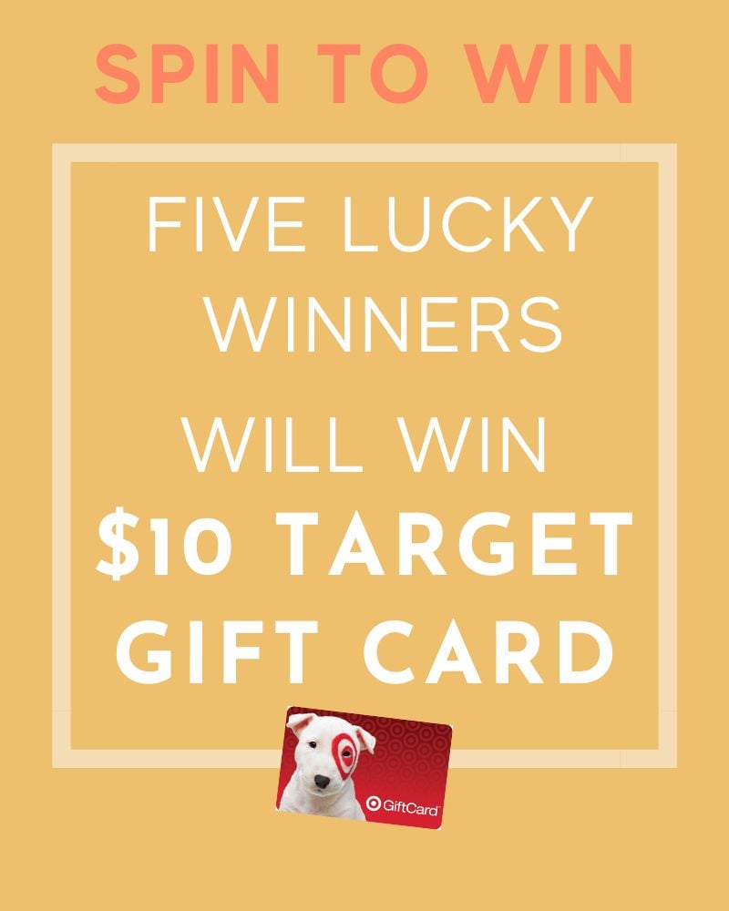 target gift card instant win five winners