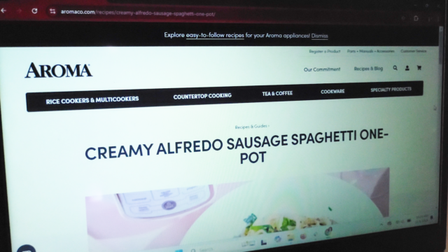 Aroma recipe creamy alfredo sausage spaghetti