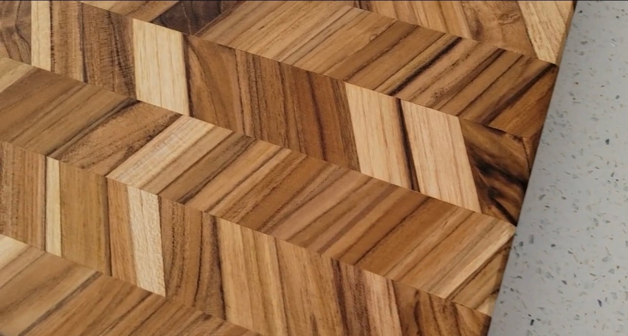 Herringbone Cutting Board details 