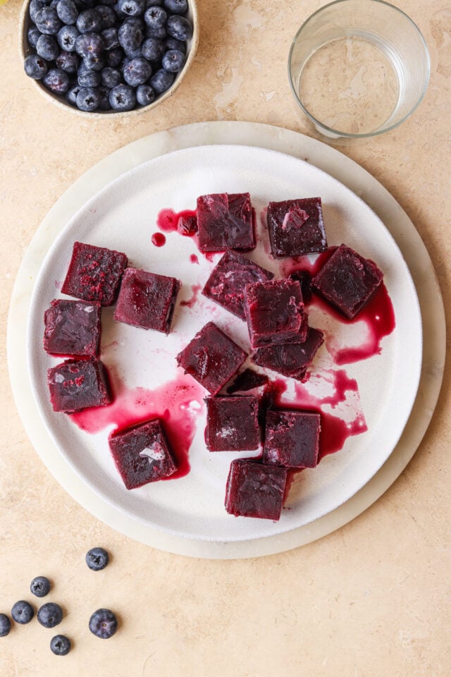 Blueberry antioxidant ice cubes