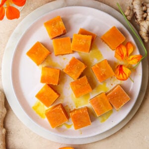 Ginger Immunity ice cubes