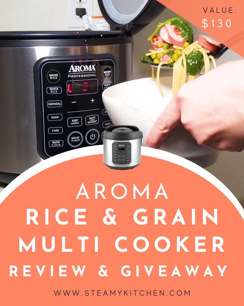 Aroma Rice & Grain Multicooker Review and GiveawayEnds in 84 days.