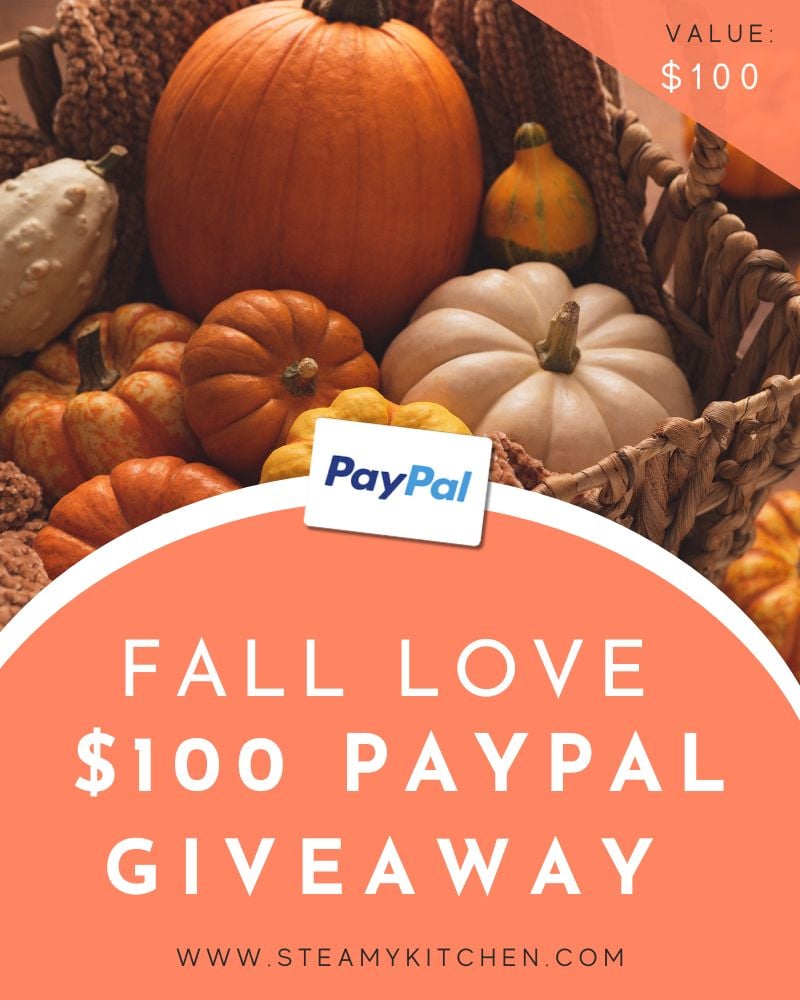 fall love paypal $100 gift card giveaway