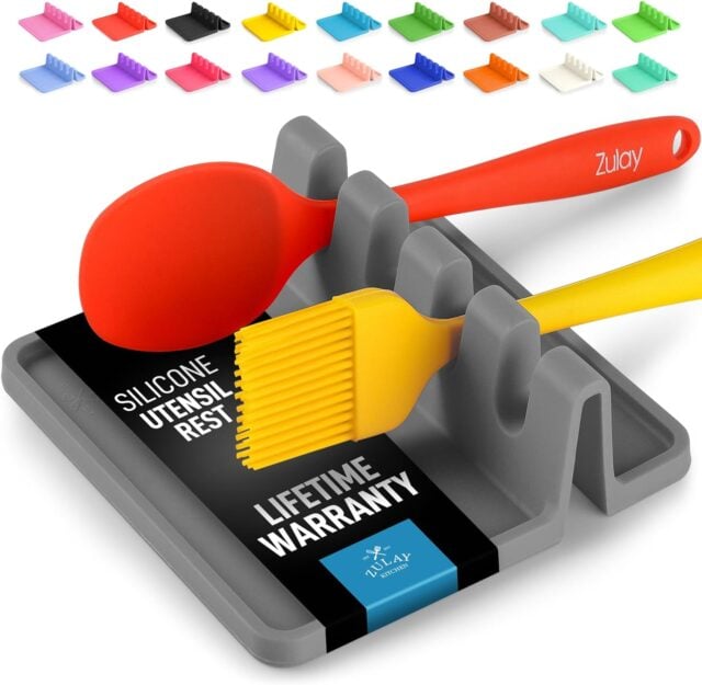 Zulay Kitchen Silicone Utensil Rest