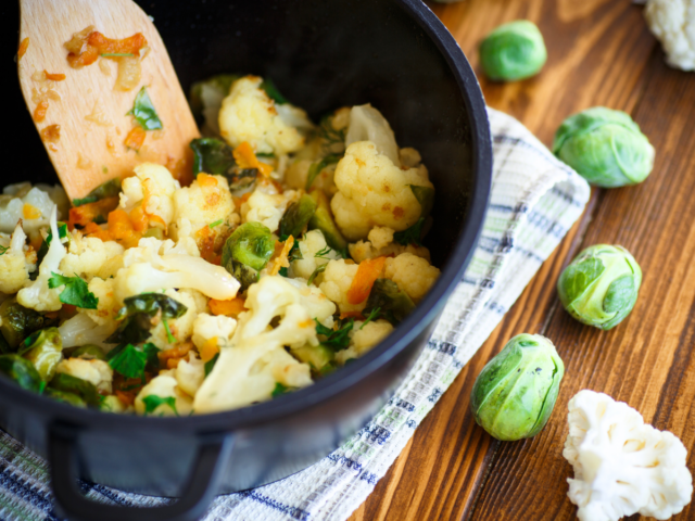 cauliflower brussels medley