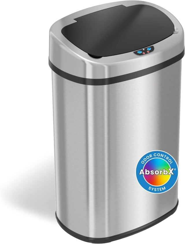 iTouchless SensorCan 13-Gallon Kitchen Trash Can