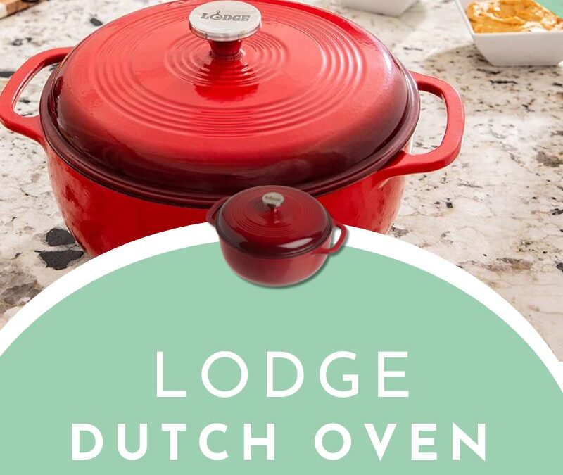 Lodge 6 Quart Enameled Cast Iron Dutch Oven GiveawayEnds in 73 days.