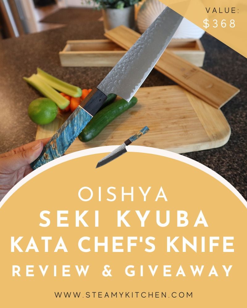 Oishya Seki Kyuba KATA Chef's Knife Review and GiveawayEnds in 91 days.