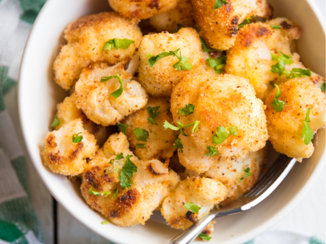 roasted cauliflower bowl