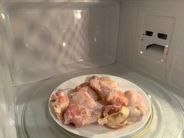 thawing turkey in the microwave