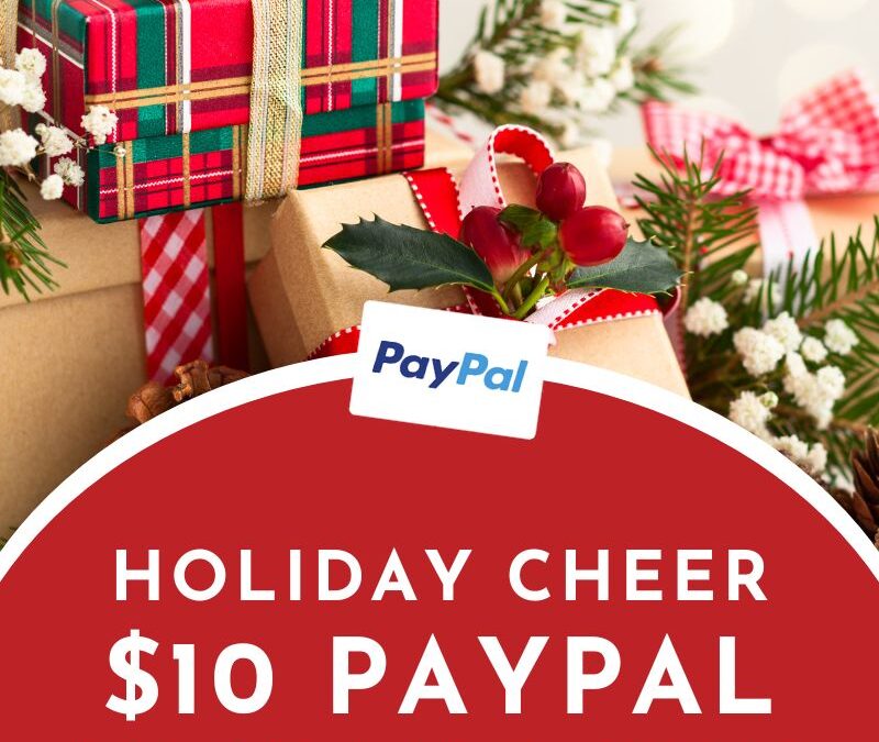 Holiday Cheer PayPal Gift Card Instant Win