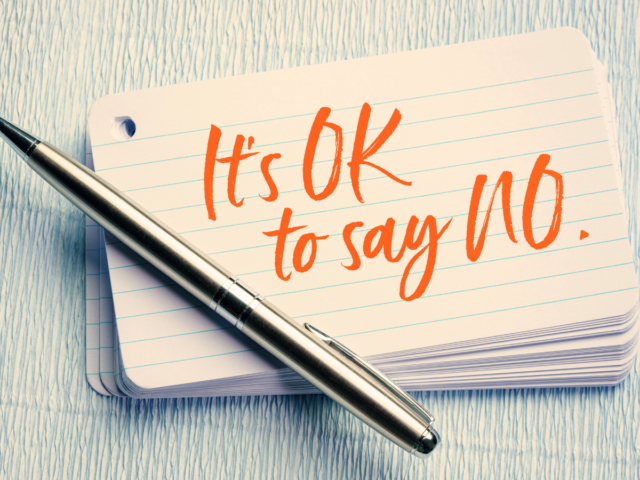 its okay to say no