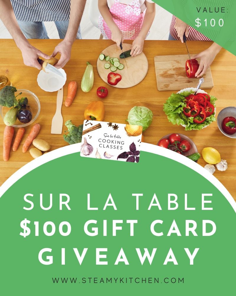 Sur La Table Cooking Class $100 Gift Card GiveawayEnds in 27 days.