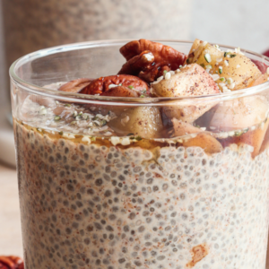 winter chia seed pudding