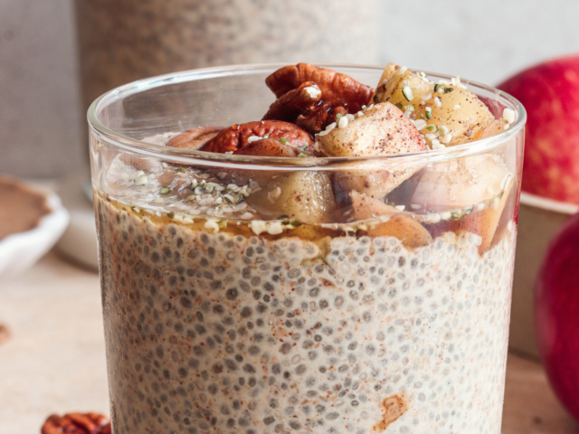 winter chia seed pudding