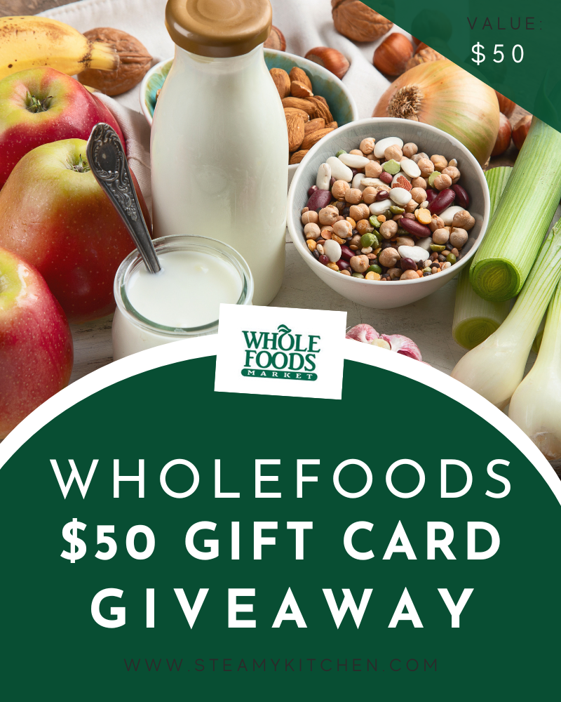 $50 Whole Foods Gift Card GiveawaysEnds in 60 days.