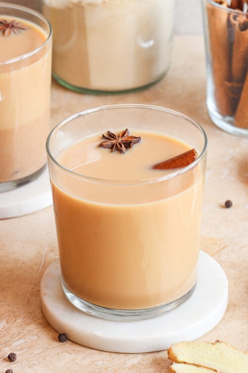 Collagen Chai Tea for Glowing Skin with Turmeric and Ginger star anise