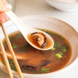 Easy Mushroom Miso Broth Soup