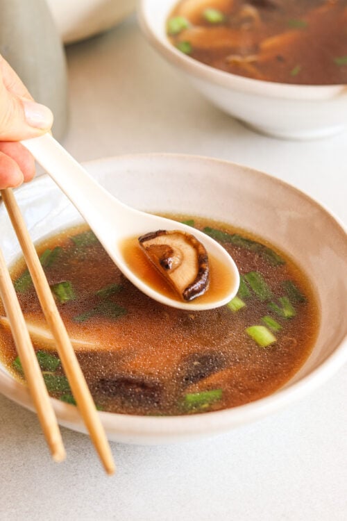 Easy Mushroom Miso Broth Soup