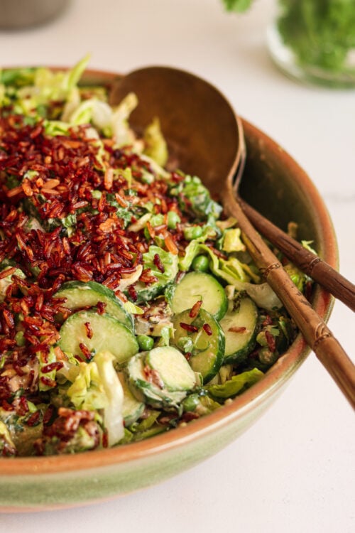 Crispy Gochujang Warm Rice Salad 