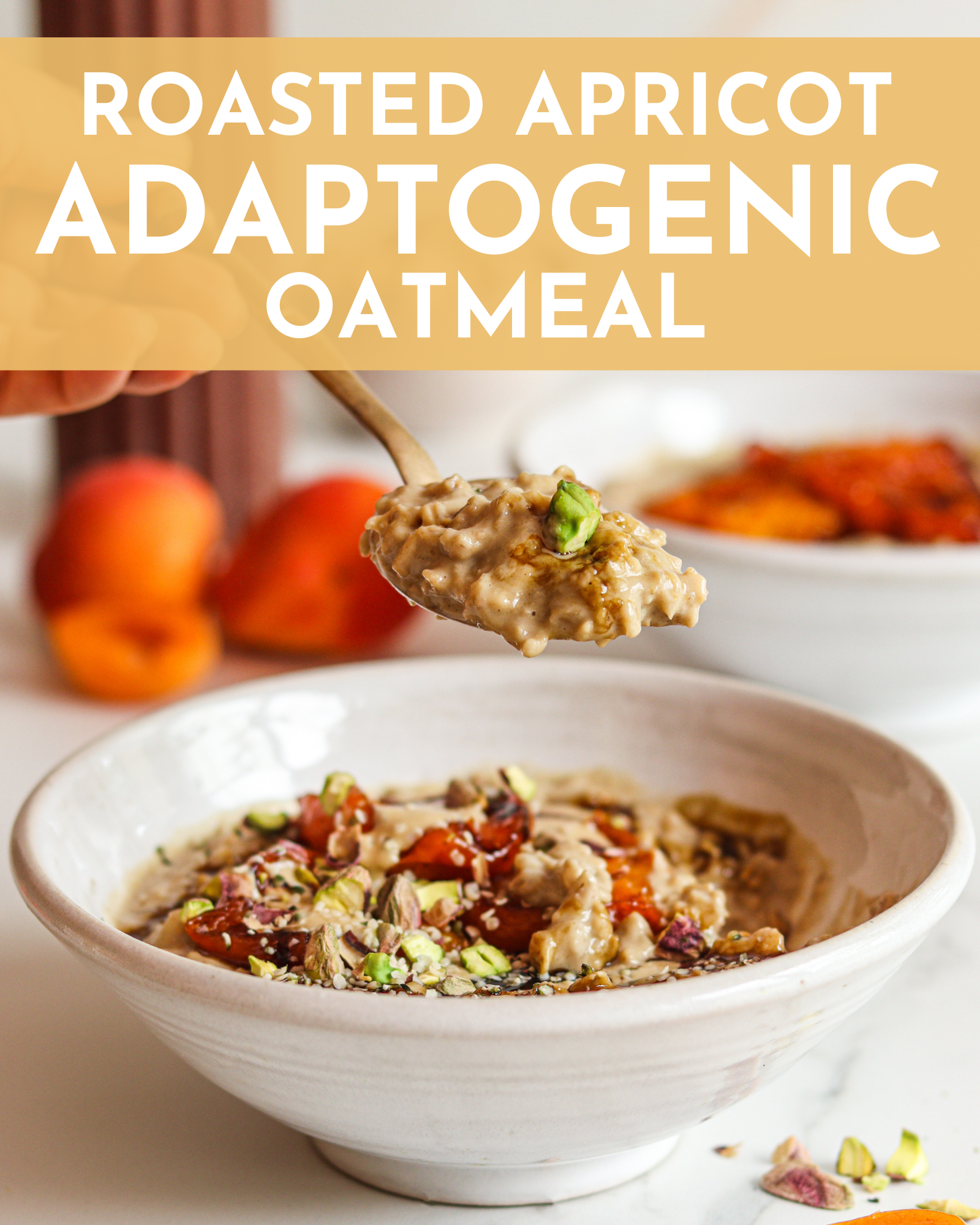 Roast Apricot Adaptogenic Oatmeal