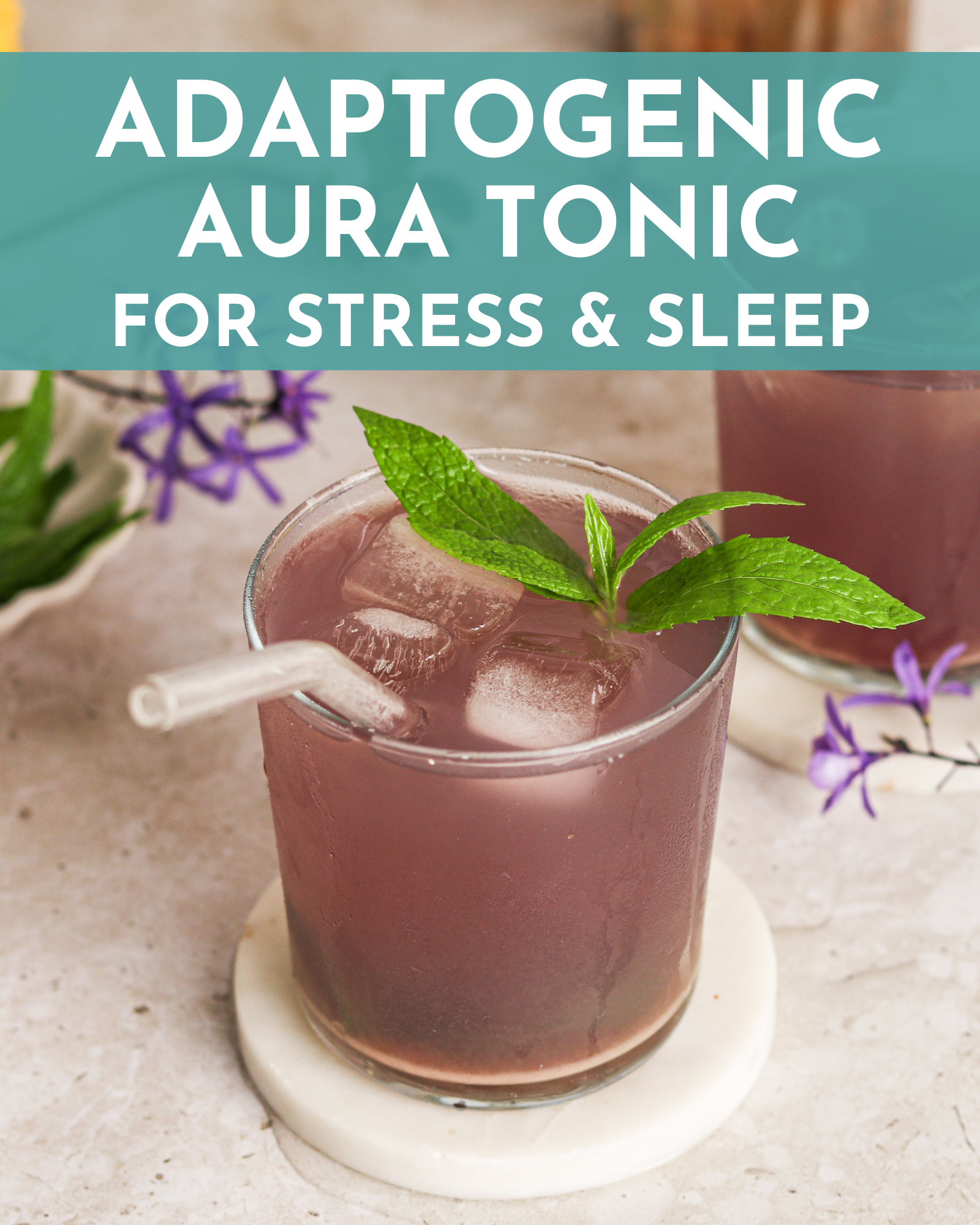Adaptogenic Blue Tonic Recipe for Stress & Sleep