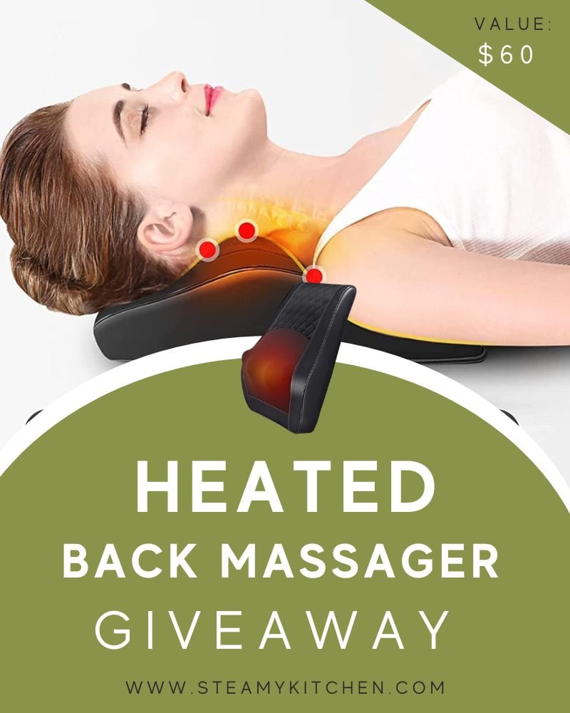 heated back massager giveaway