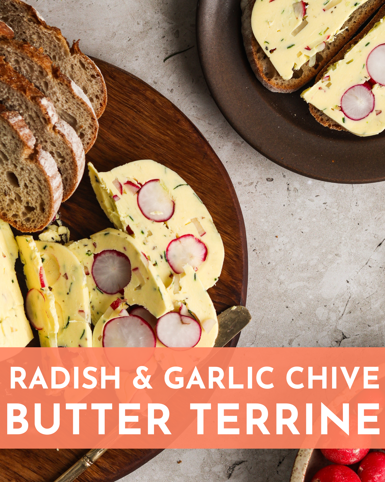 How to Make Radish and Garlic Chive Butter Terrine