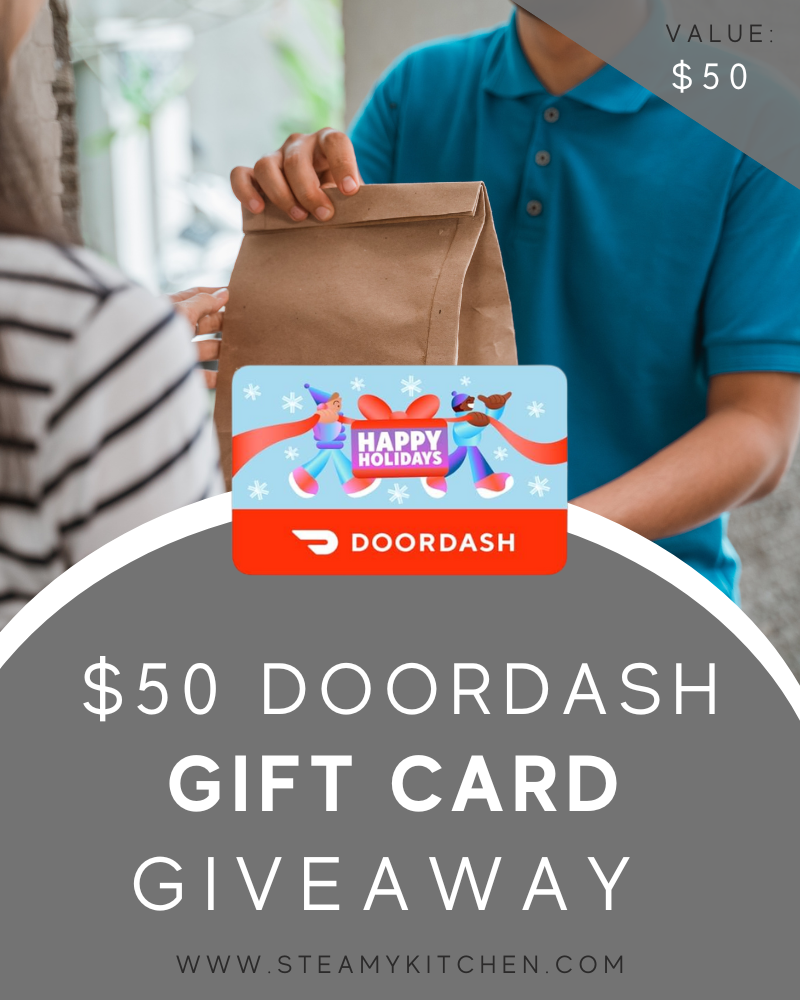 $50 DoorDash Gift Card Giveaway!Ends in 90 days.