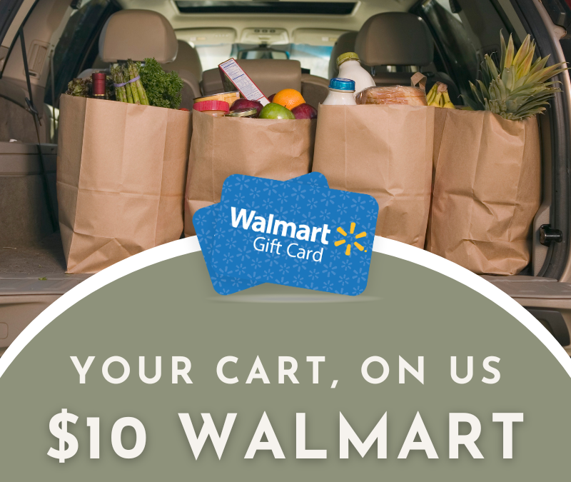 Your Cart, On Us $10 Walmart Gift Card Instant Win