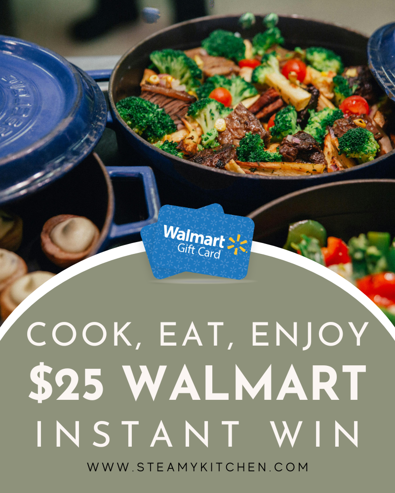 Cook, Eat, Enjoy $25 Walmart Gift Card Instant WinEnds in 91 days.