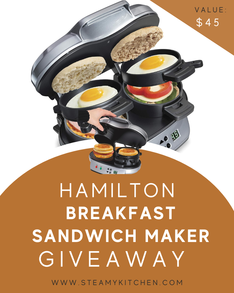 Hamilton Beach Dual Breakfast Sandwich Maker Giveaway