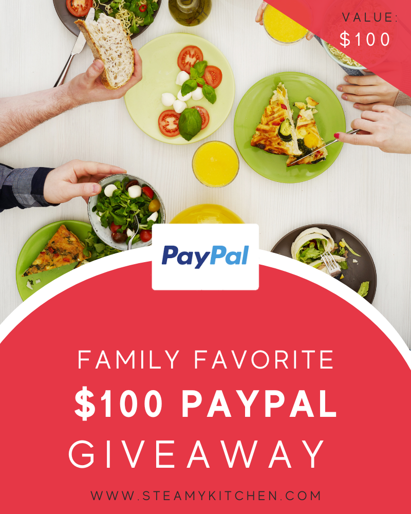 $100 Paypal Family Favorites Giveaway