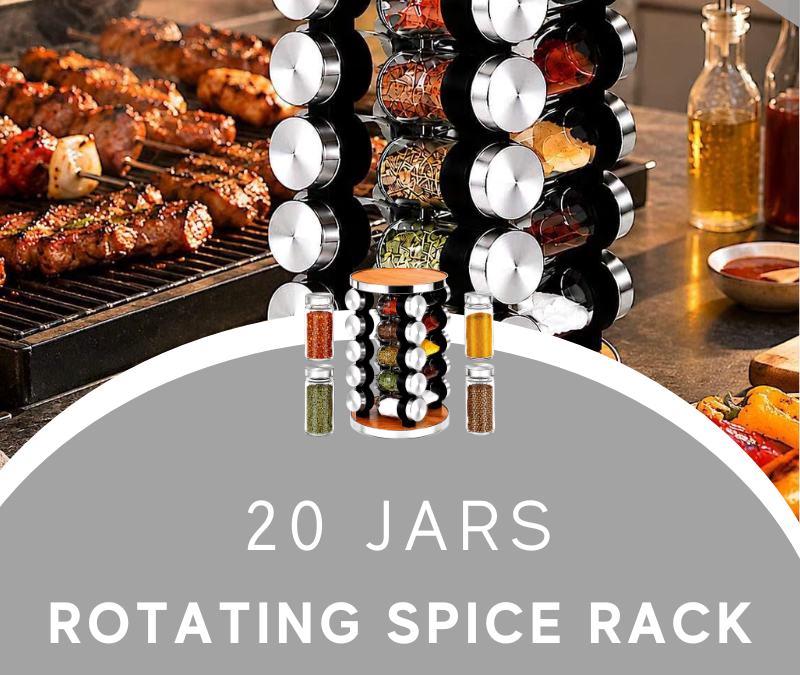 20 Jar Rotating Spice Rack Giveaway