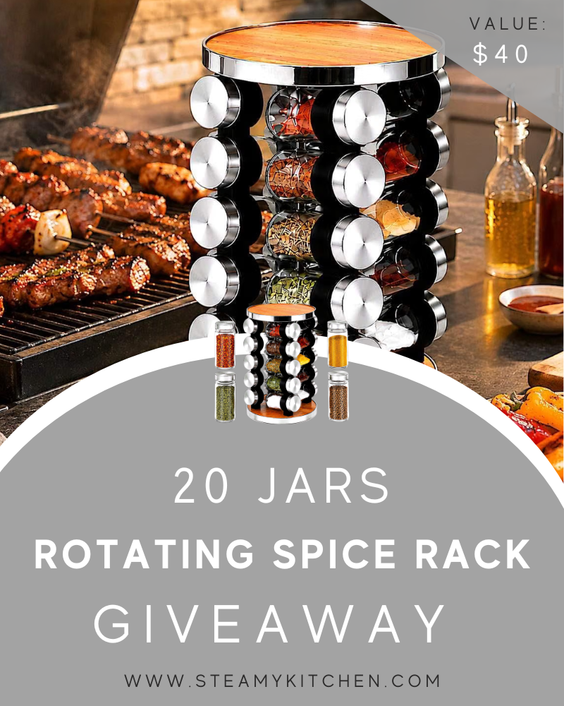 20 Jar Rotating Spice Rack Giveaway