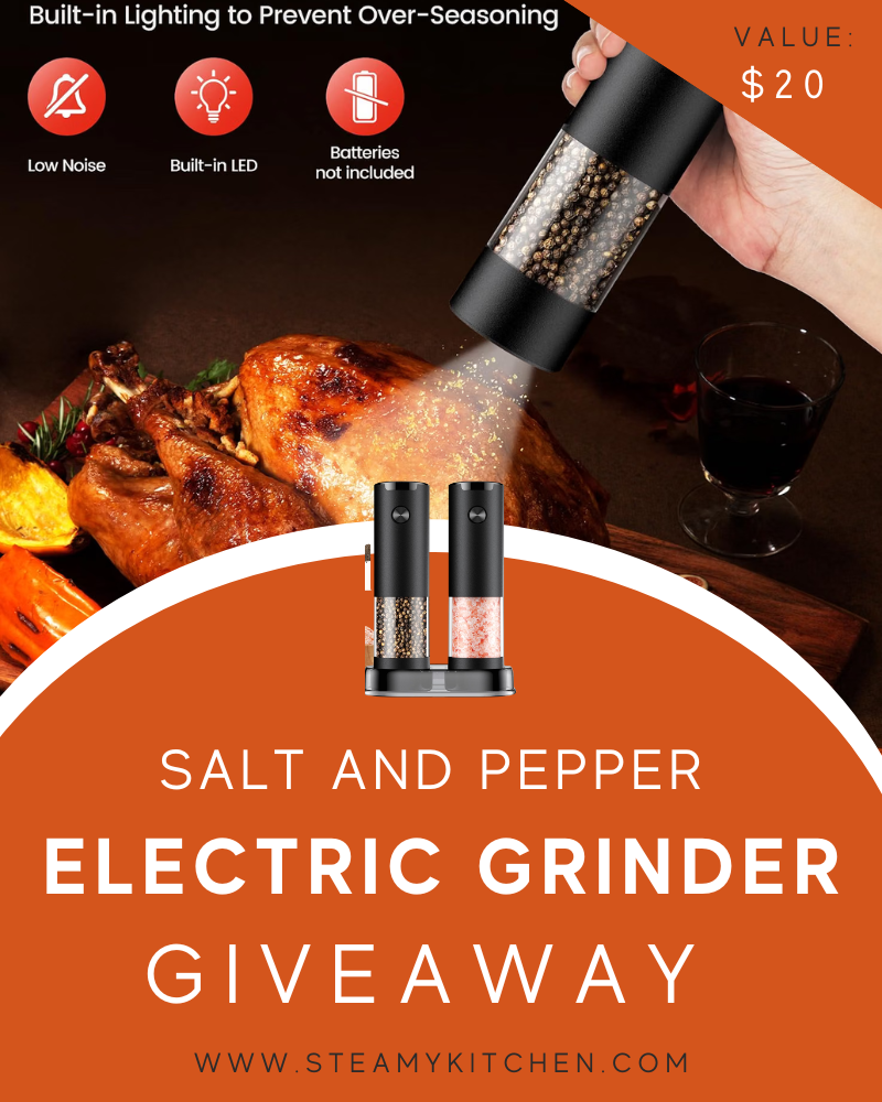 Electric Salt and Pepper Grinder Set GiveawayEnds in 91 days.