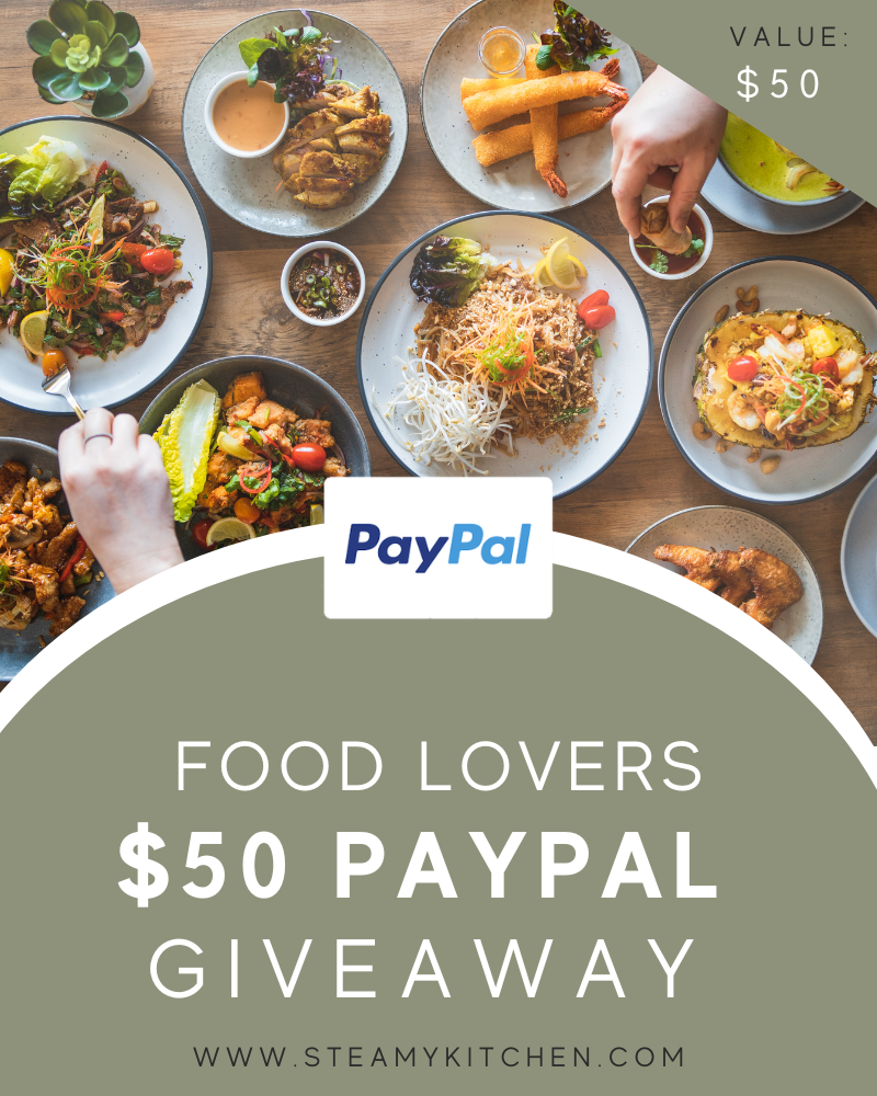 Food Lovers $50 Paypal GiveawayEnds in 91 days.